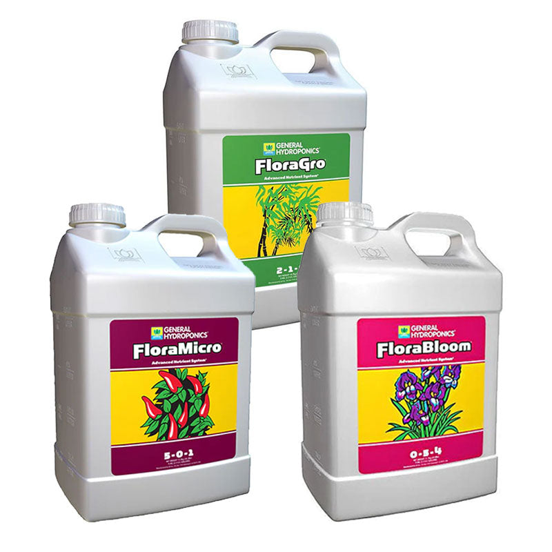 General Hydroponics 2.5 Gallon Trio - Flora Gro, Flora Micro & Flora Bloom