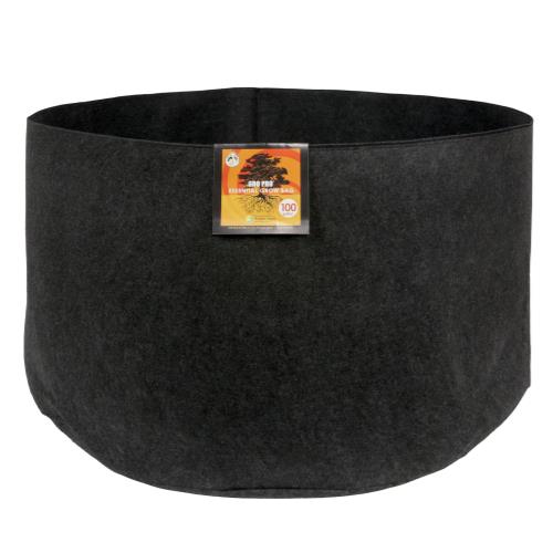 Gro Pro Essential Round Fabric Pots - Black