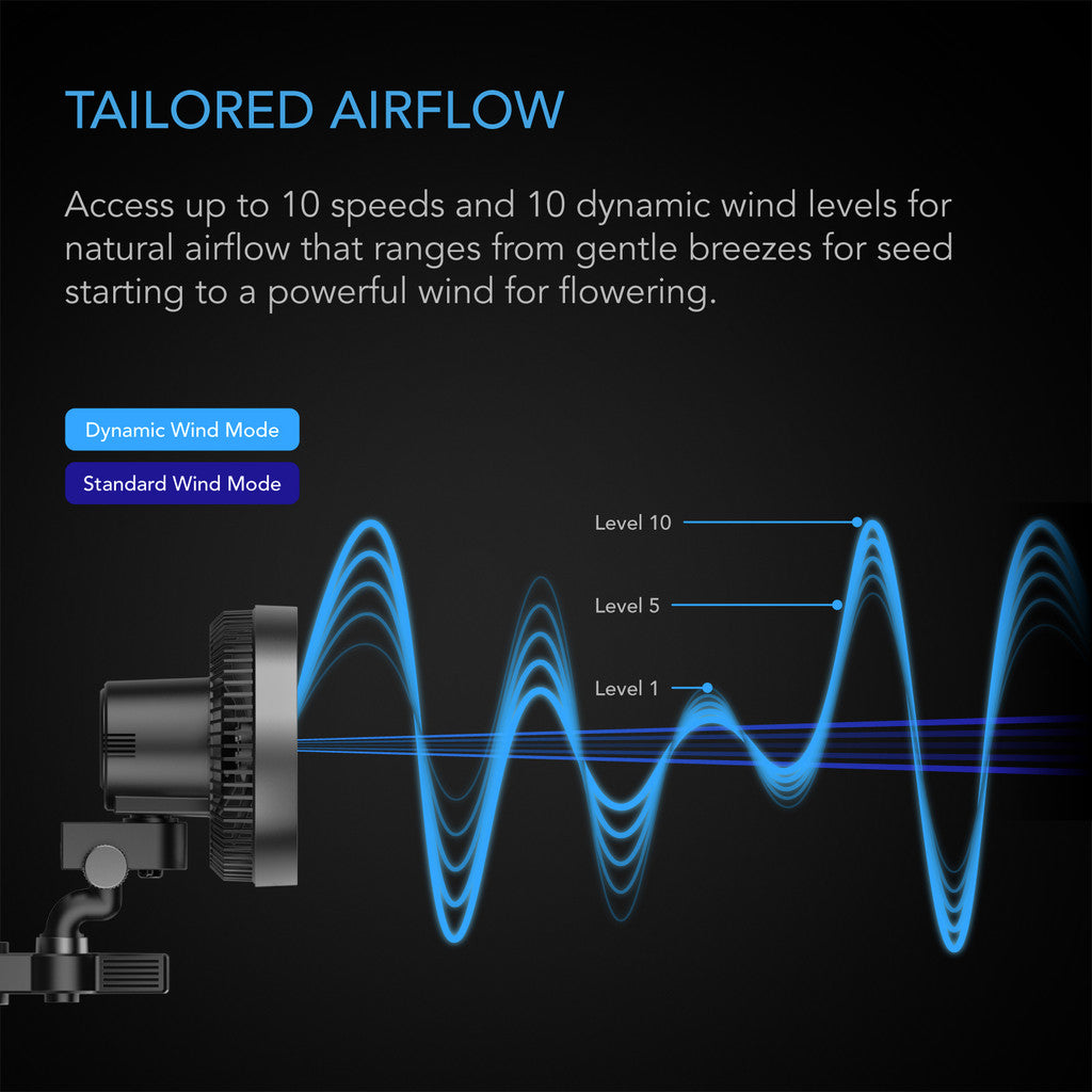 AC Infinity Cloudray S9 Clip Fan with Auto Oscillation