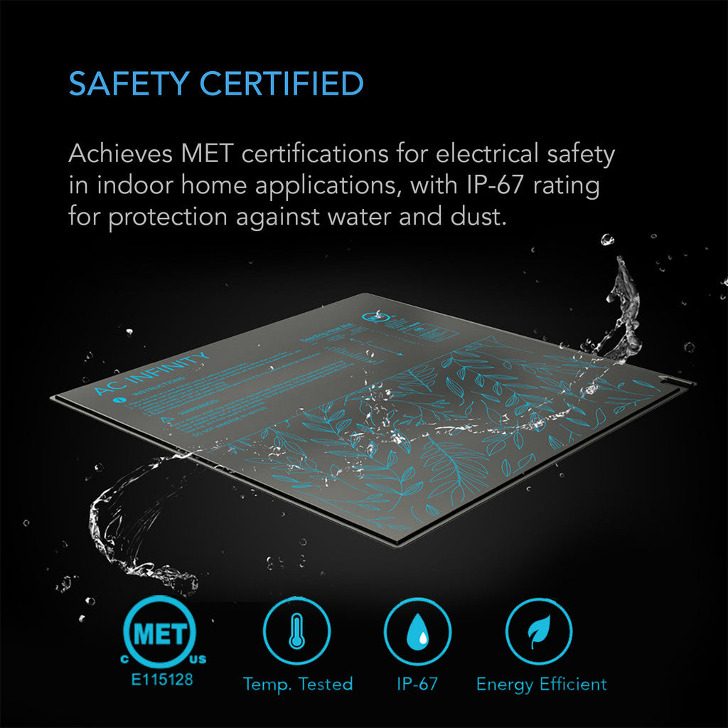 AC Infinity Suncore H3 Seedling Heat Mat with Heat Controller - 10" x 20.75"