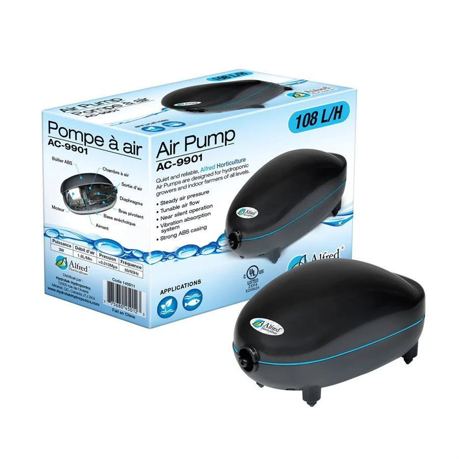 Alfred Air Pump - 1 Outlet 1.8L/min  3W