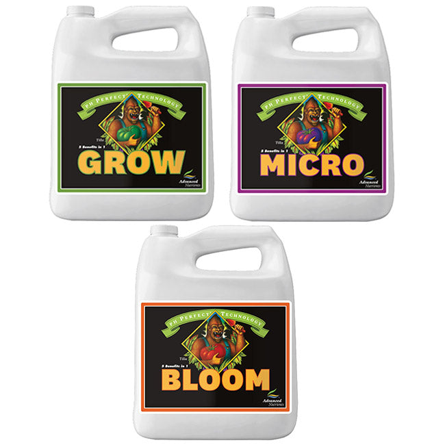 Advanced Nutrients pH Perfect Grow, Micro and Bloom Trio - 4 Liter