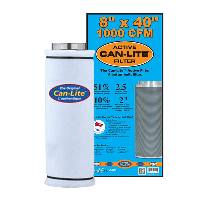 Can-Fan Can-Lite Carbon Filter 8" x 40" / 1000 CFM