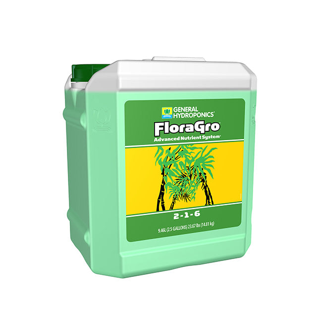 General Hydroponics Flora Gro GH FloraGro - 2.5 gallon