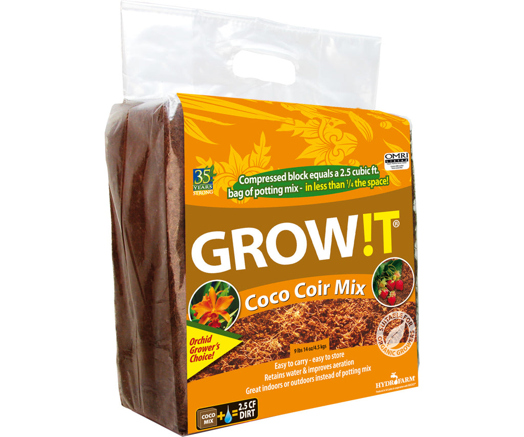 GROW!T Organic Coco Coir Mix Block 2.5 cu ft