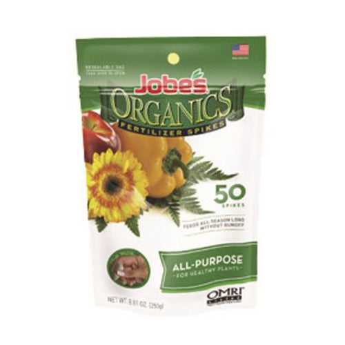 Jobe's All-Purpose Fertilizer Spikes Organic - 50 Pack - 4-4-4