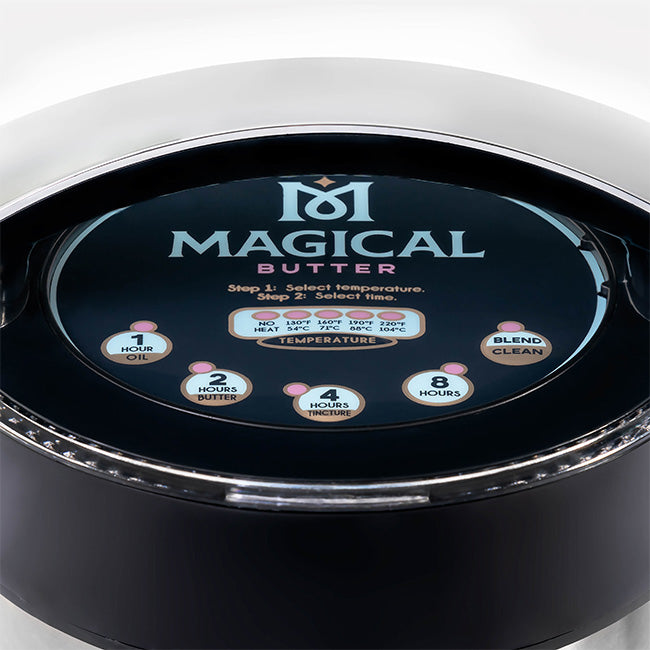 The MagicalButter® MB2e Botanical Extractor - Ultimate Edible-Making Machine thermostat sensors settings closeup