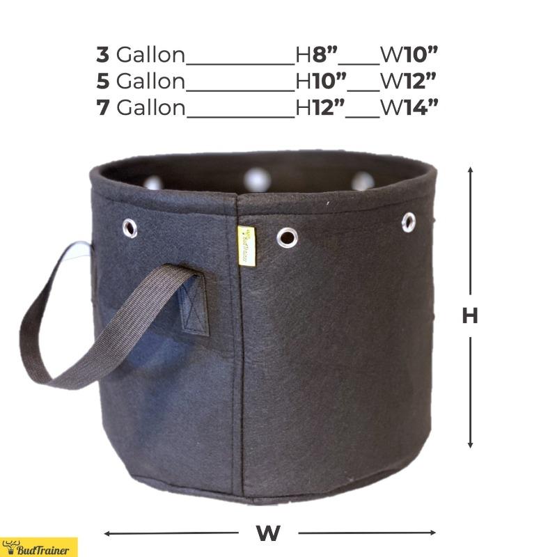 BudTrainer BudPot Fabric Pot - 5 Gallon