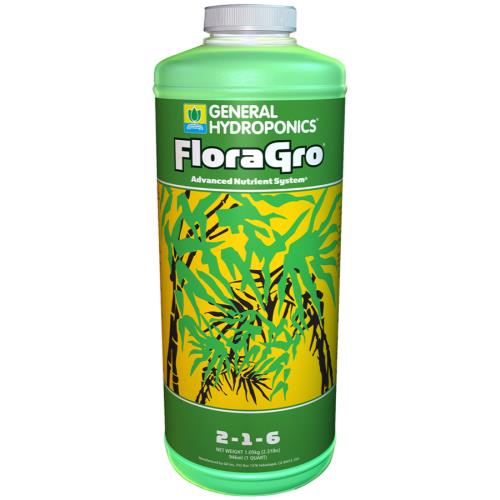 General Hydroponics Flora Gro GH FloraGro - 1 quart size