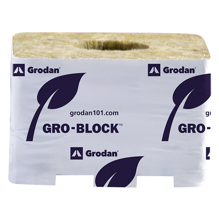Grodan Improved GR6.5 Block, 4" x 4" x 2.5", case of 216